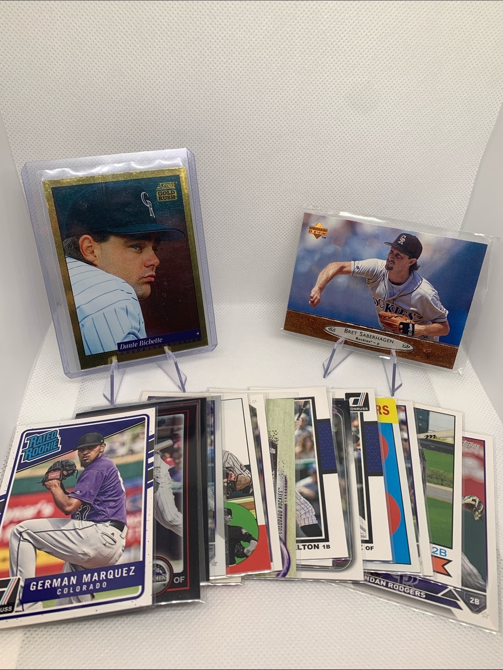 Colorado Rockies MLB Card Lot Dante Bichette Todd Helton Charlie Blackmon